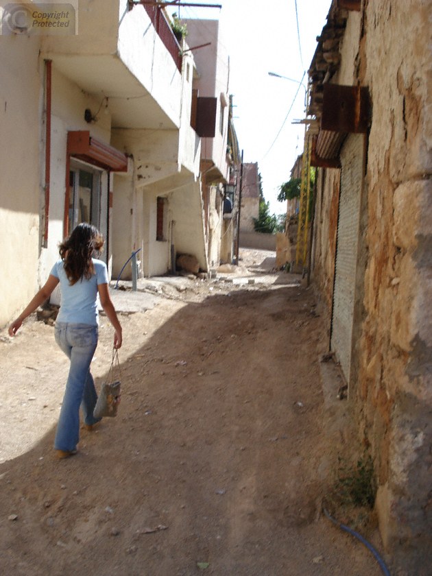 A Street near the Roman Ruins in Baalbek